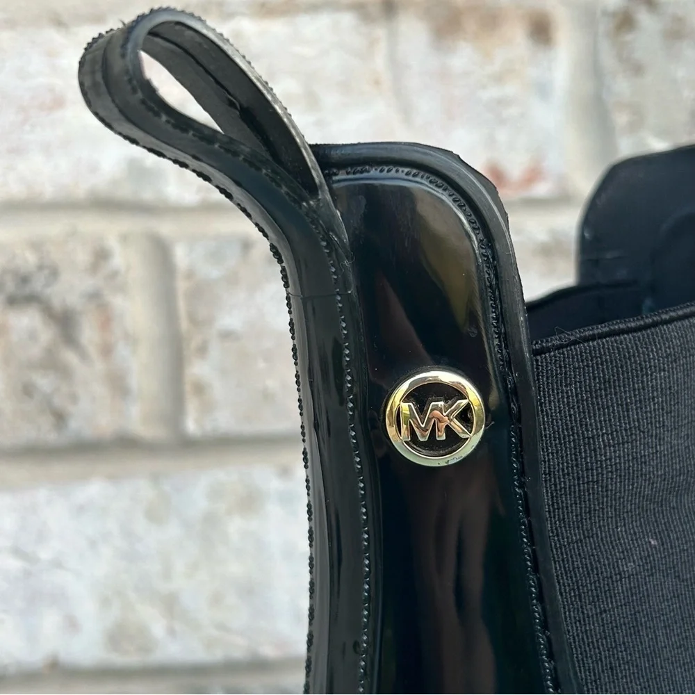 Michael Kors Glossy Black Boots